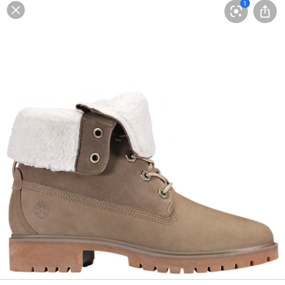 Timberland “ fleece fold down boot “